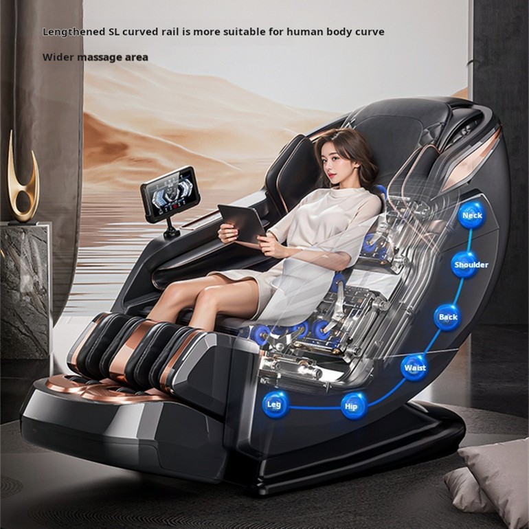 2025 China Best Luxury  High End Electric 4d 3d zero Gravity Full Body Stretching Massage Chair Full Body Massager Price