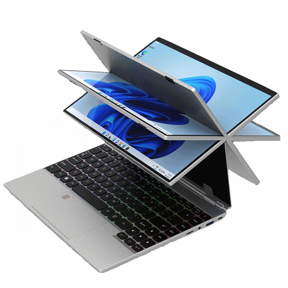 2025 Factory New 14" Intel N95 Quad Core Touch Screen Ultrathin RAM 16G SSD 512GB Win11 Business Aluminum Yoga Laptops Notebook