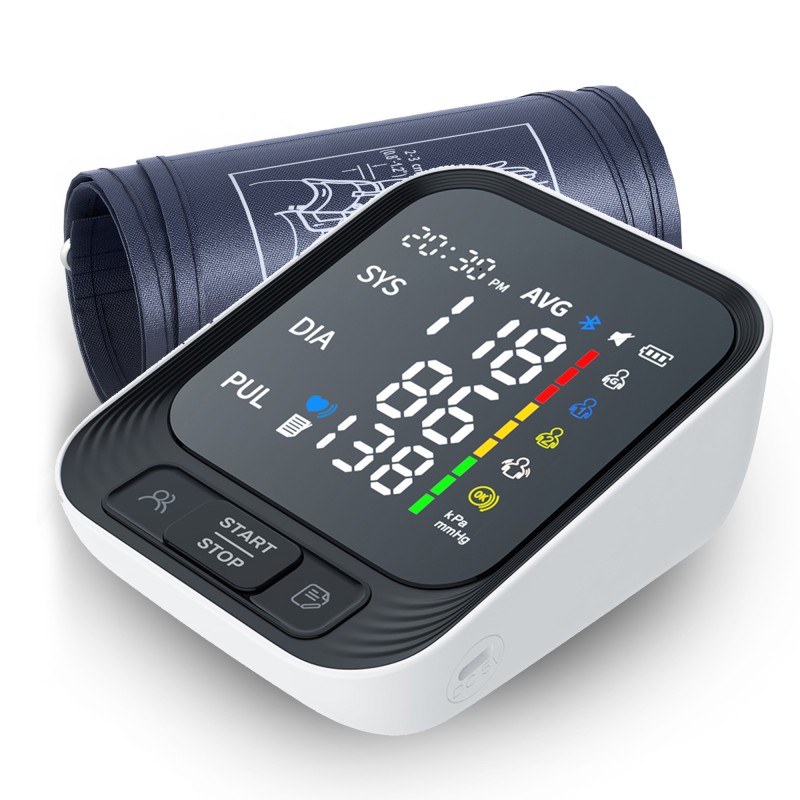 Blood Pressure Monitors for Home Use, Automatic BP Machine, Adjustable Upper-Arm Cuff Large Clear LED Backlit Display