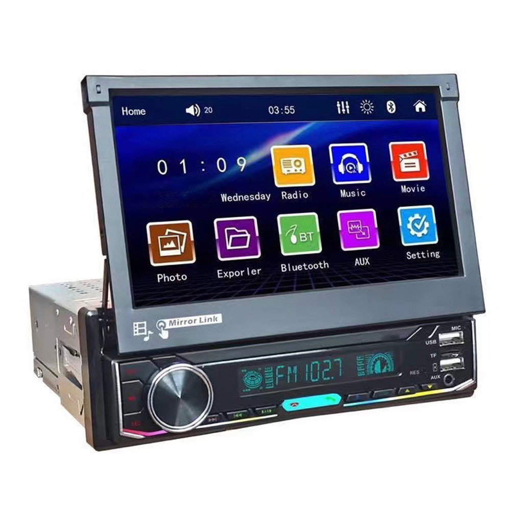 Wholesale Single-Spindle Manual Retractable Screen Universal Machine Mp5 Navigation Player Car Radio PC