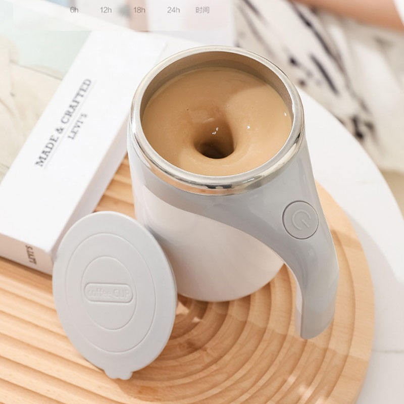 New Battery Automatic Magnetic Self Stirring Coffee Cup Personal Stainless Steel Mixing Mug Self Stirring Coffee Mug