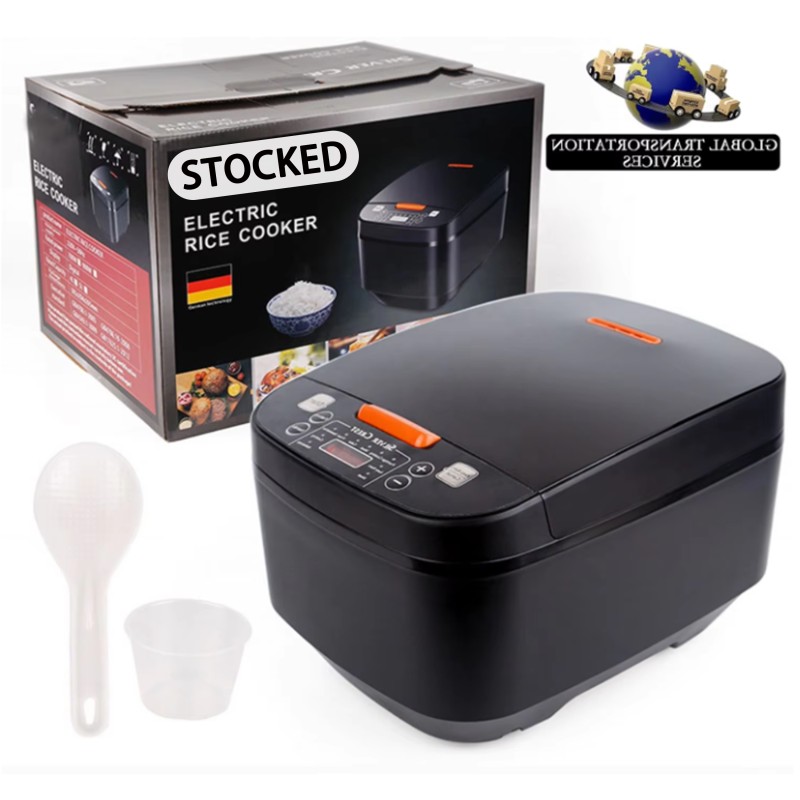 In Stock 5L Automatic Smart Digital Touch LCD Multi Non-Stick Silver crest Home Electric Digital Rice Cooker