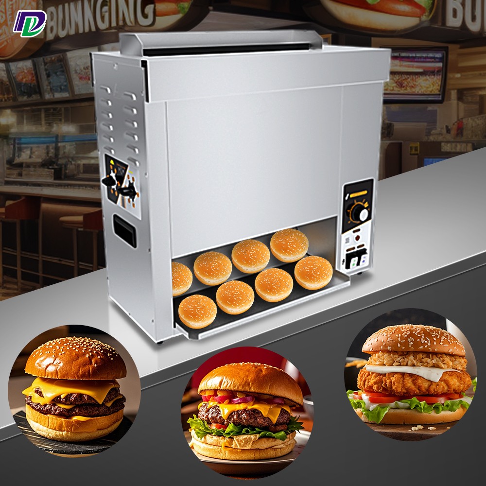 Automatic Toast Bread Maker Machine Commercial Burger Bun Toaster Machine Price