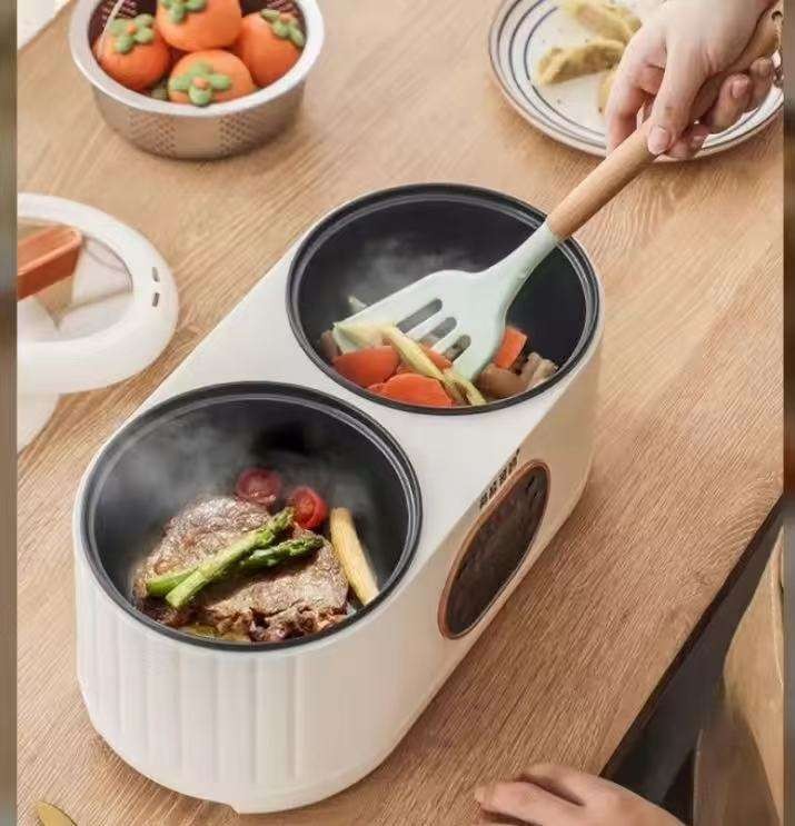 New Designed Intelligent Electric Double Gall Mini Rice Cooker Non-Stick Low Sugar USB Power Source for Car and Outdoor Use