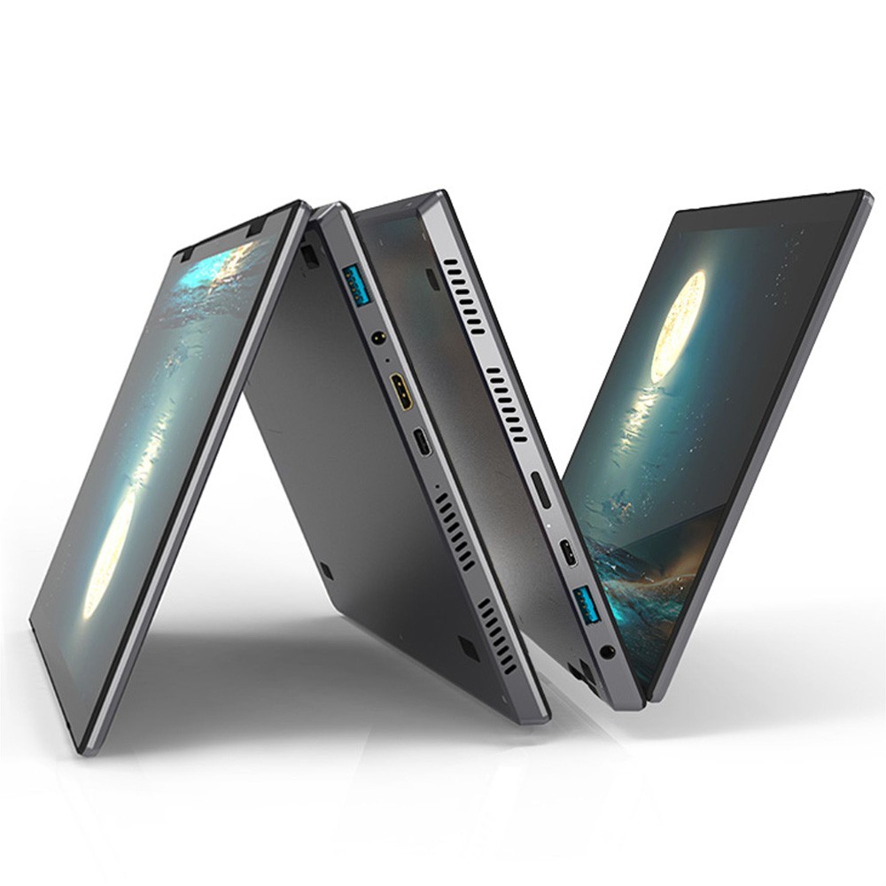 Hot selling Wholesale 2025 New Ultrathin 10.5" +10.5 Inch Dual Screen N100 32G 1TB Aluminum Laptop for Home School Business Office