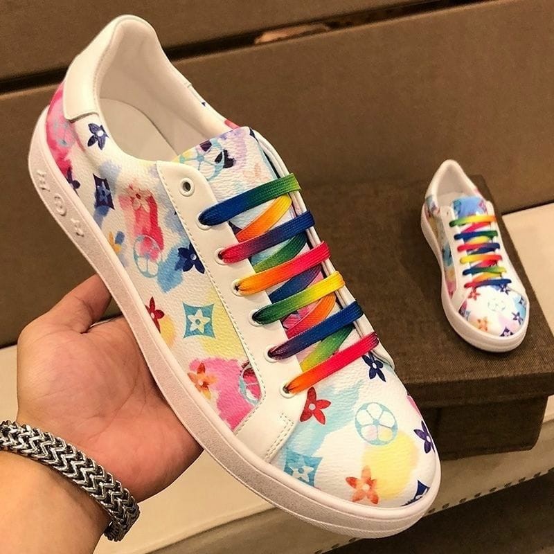 Genuine leather trendy brand anti-slip Cute genuine leatherVersatile breathable casual shoes