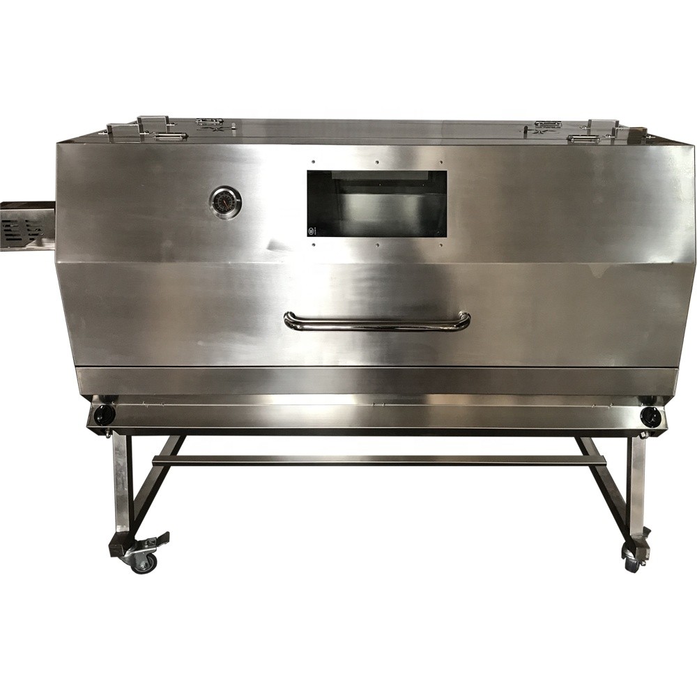 Double Location BBQ Spit Roaster 2 Spit Grill Gas Pig 2 Spit Roaster