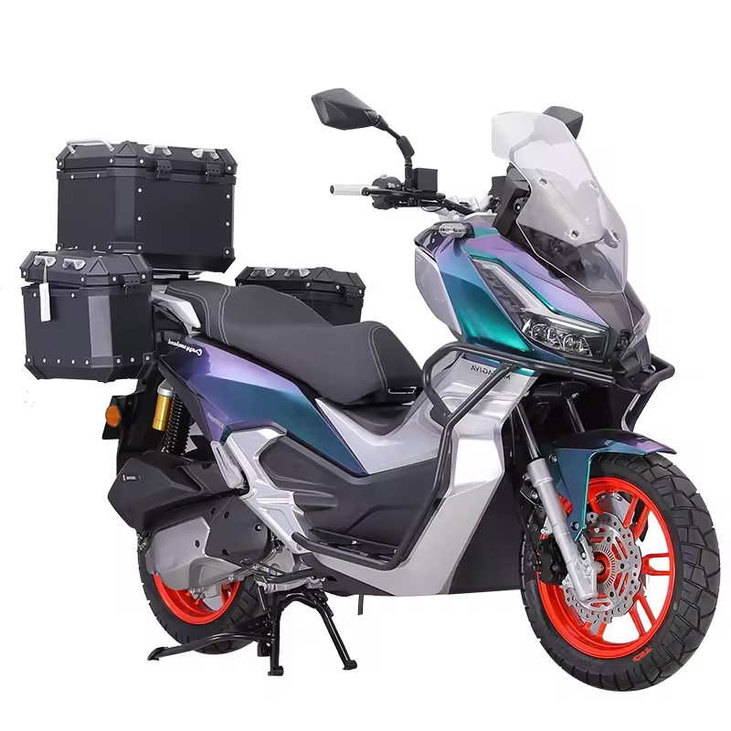 2025 Powerful ADV 150CC Gasoline Motorcycle EFI System Water Cooled Disc Brake Max Speed 115kmh High Speed Gas Scooter on Road