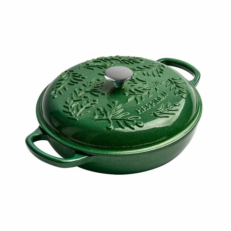 26cm Cast Iron Enamel Multi-Functional Household Soup Pot Non-Stick Induction Cooker Classic Design for Soup Stock Pots