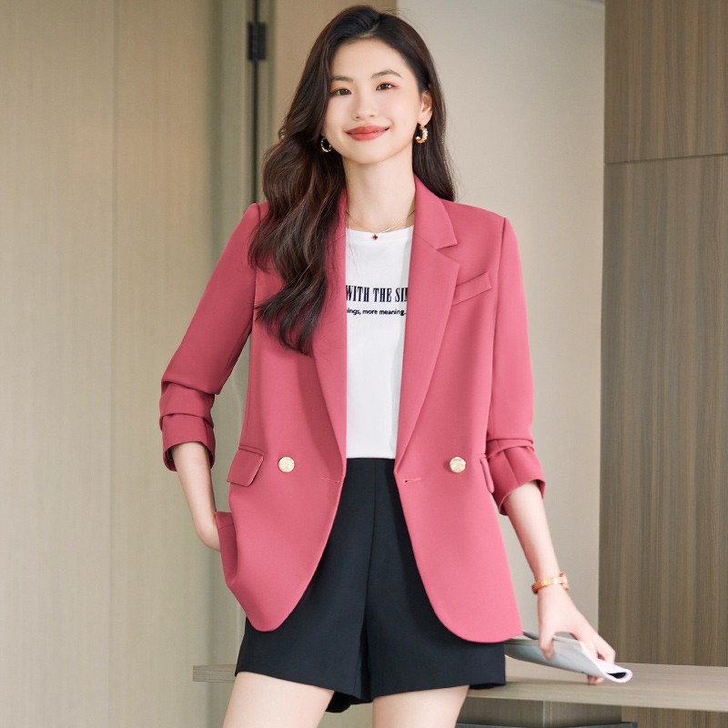 High Quality Female Casual Small Suit Jacket for Spring Commuter Wear Korean Slim Suit New Temperament Women's Suits Blazers