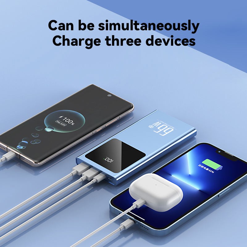 Top Quality Mobile Power Bank 20000mAh OEM Powerbank Portable Fast Charger External Battery 20000 MAH Power Banks Gifts